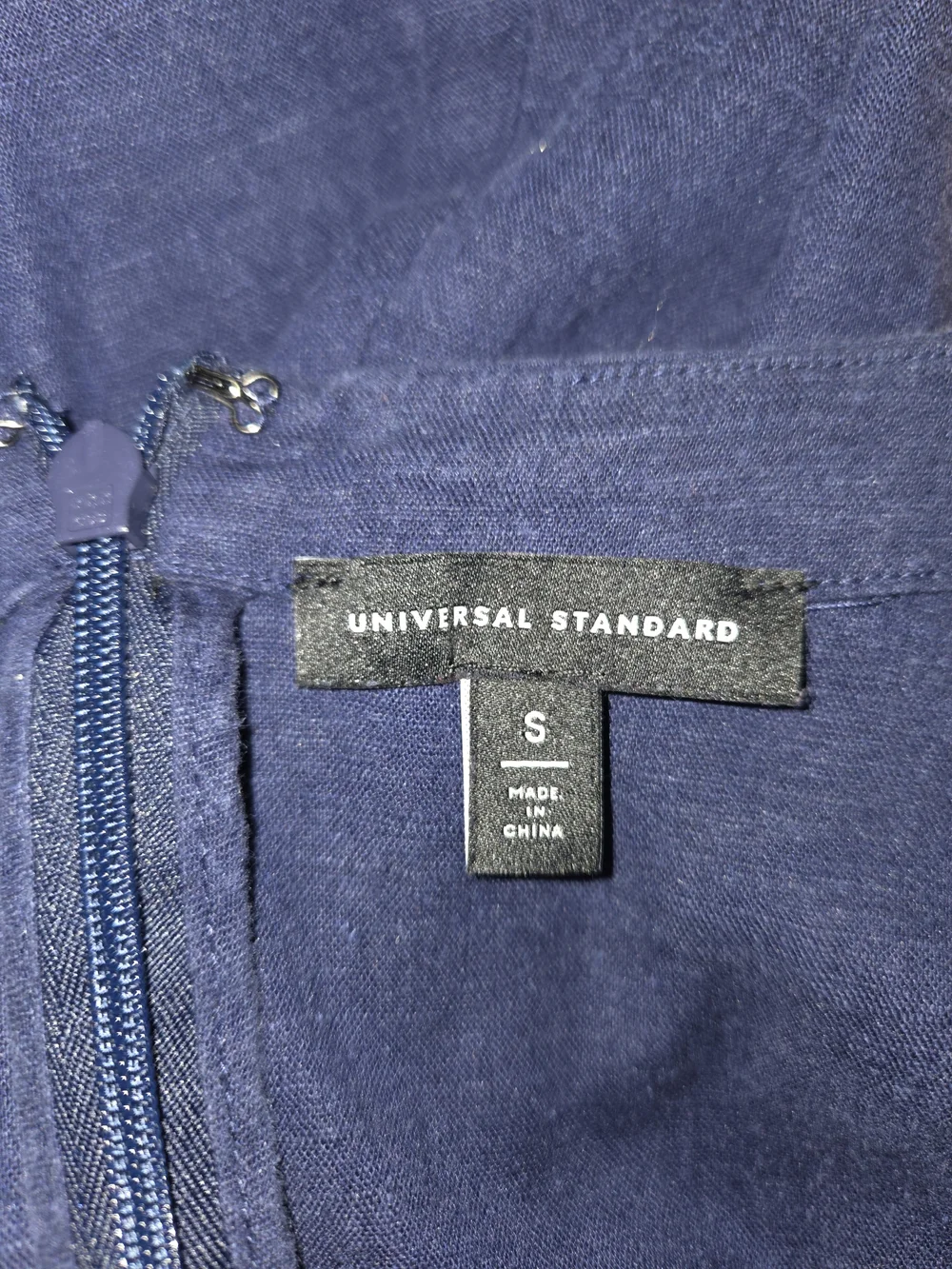 Universal Standard Sunset Linen Flounce Dress In Cenote (Size S/14-16) - Picture 2 of 12